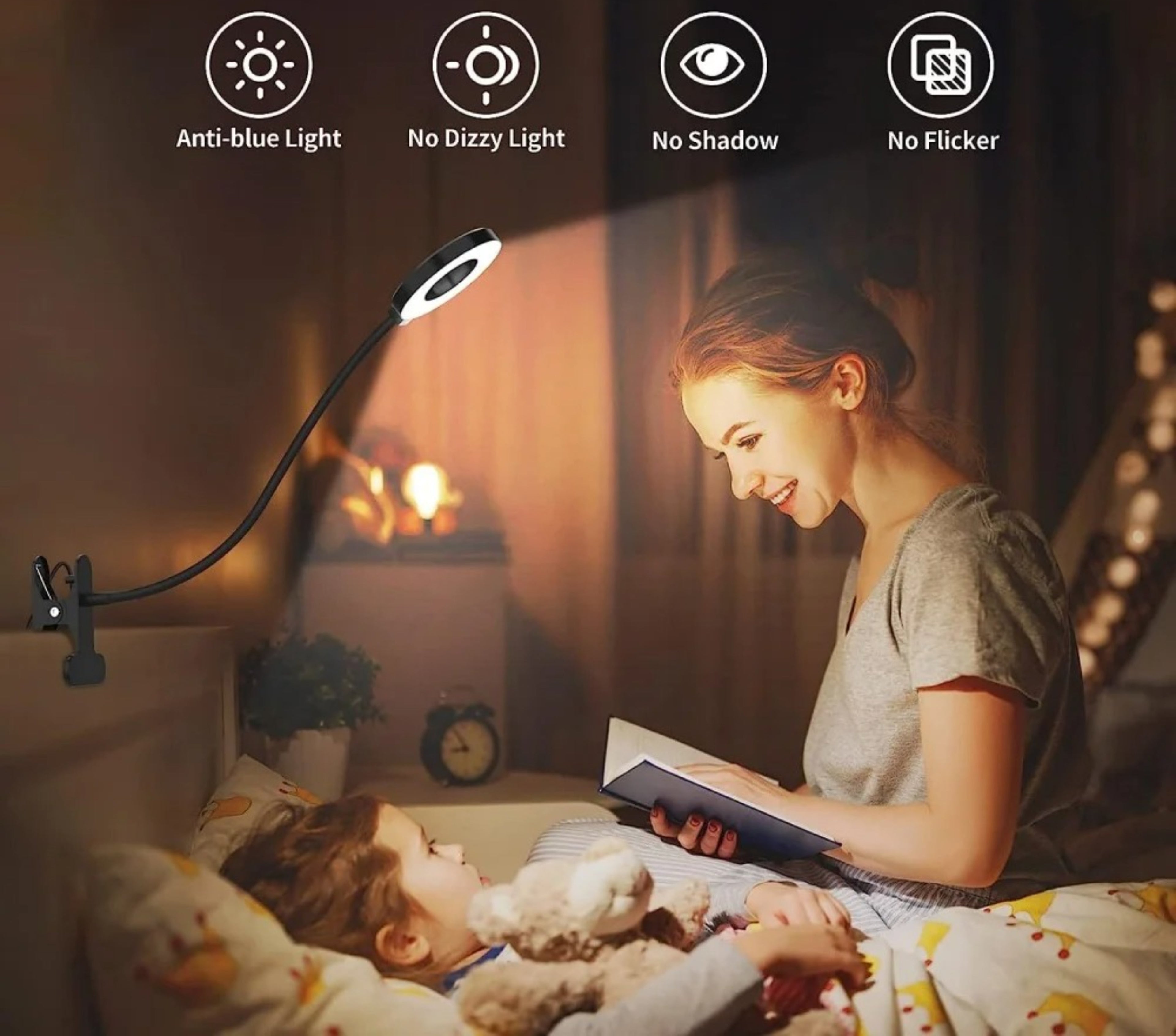 Lampe LED à Pince Flexible USB – Éclairage Réglable 3 Modes pour Lecture et Bureau Ma boutique