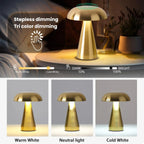 Lampe de Table Champignon Métallique – Éclairage LED Élégant et Moderne Ma boutique
