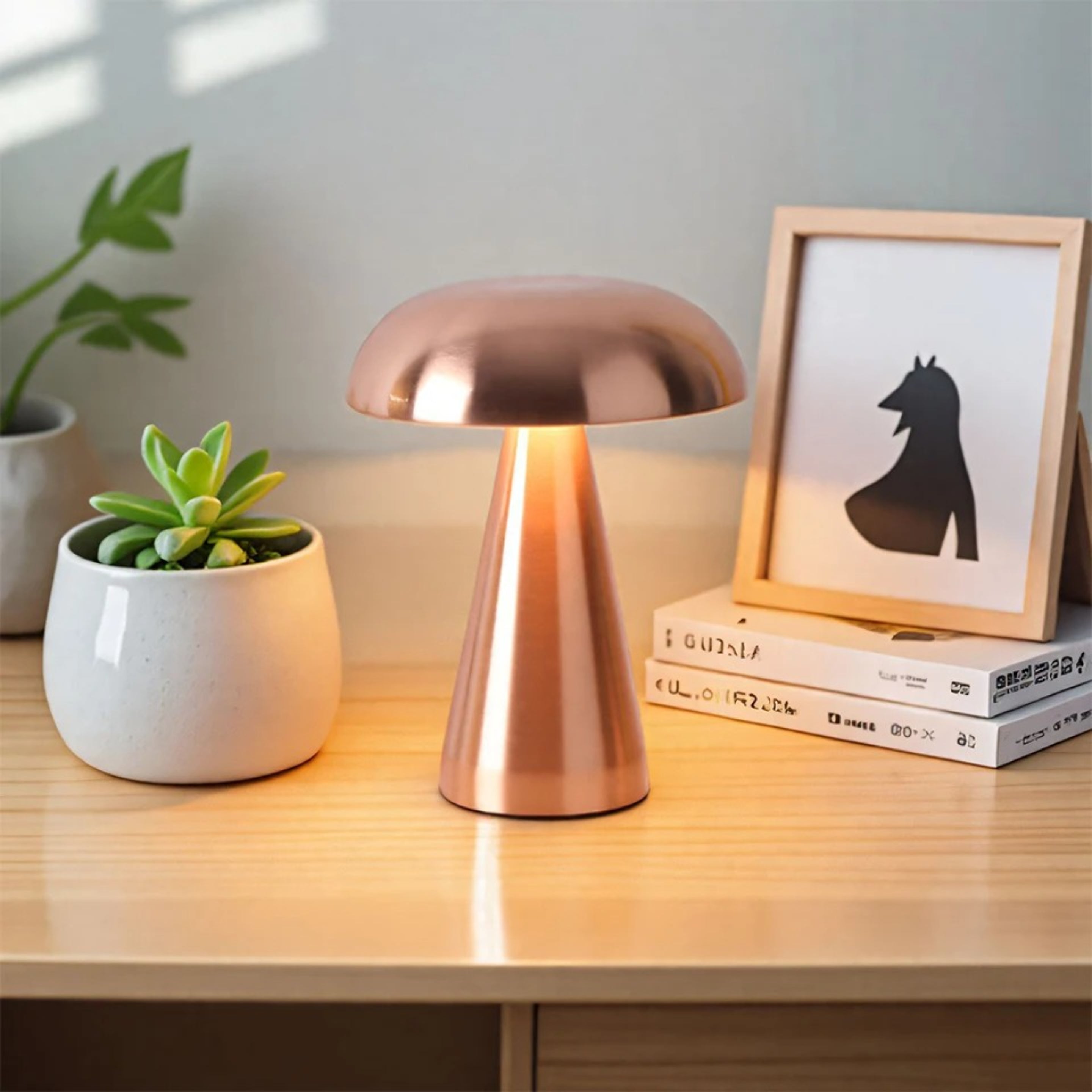 Lampe de Table Champignon Métallique – Éclairage LED Élégant et Moderne Ma boutique