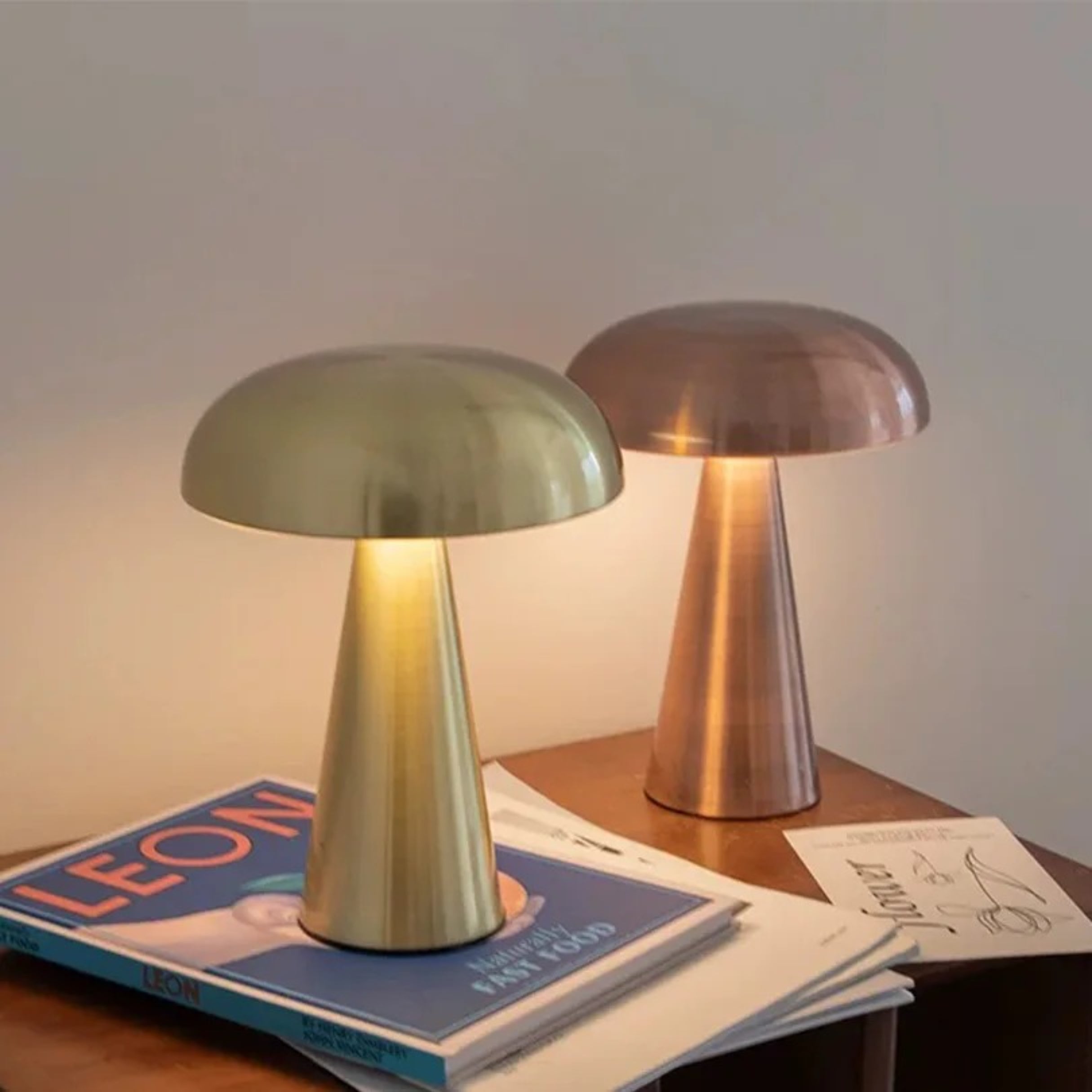 Lampe de Table Champignon Métallique – Éclairage LED Élégant et Moderne Ma boutique