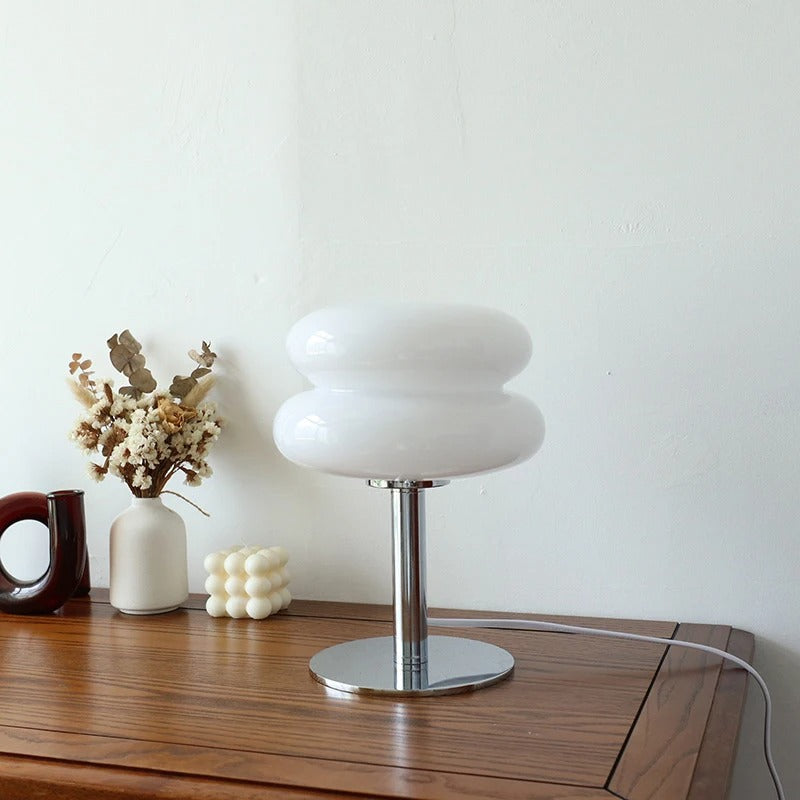 Lampe de Table Design Vintage – Éclairage Décoratif en Verre et Métal Chromé Ma boutique
