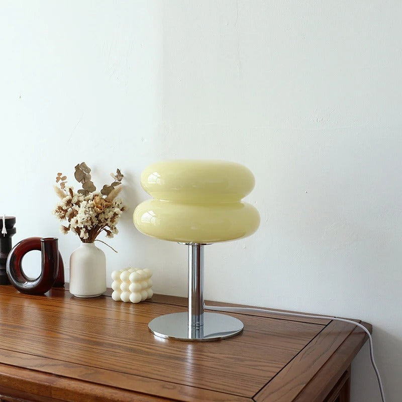 Lampe de Table Design Vintage – Éclairage Décoratif en Verre et Métal Chromé Ma boutique