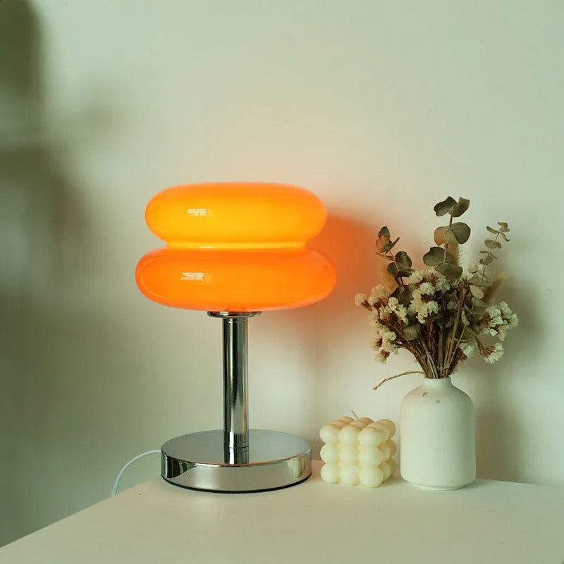Lampe de Table Design Vintage – Éclairage Décoratif en Verre et Métal Chromé Ma boutique