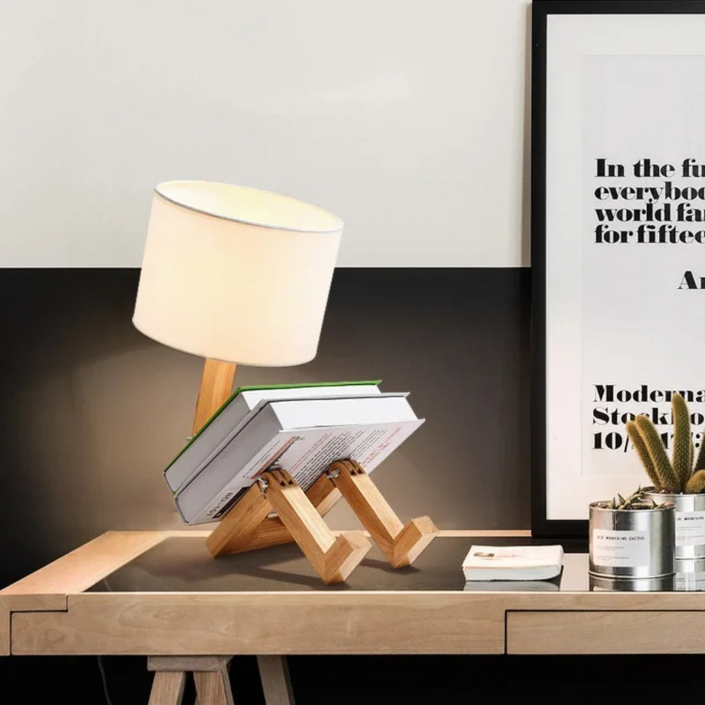 Lampe de chevet bois Ma boutique