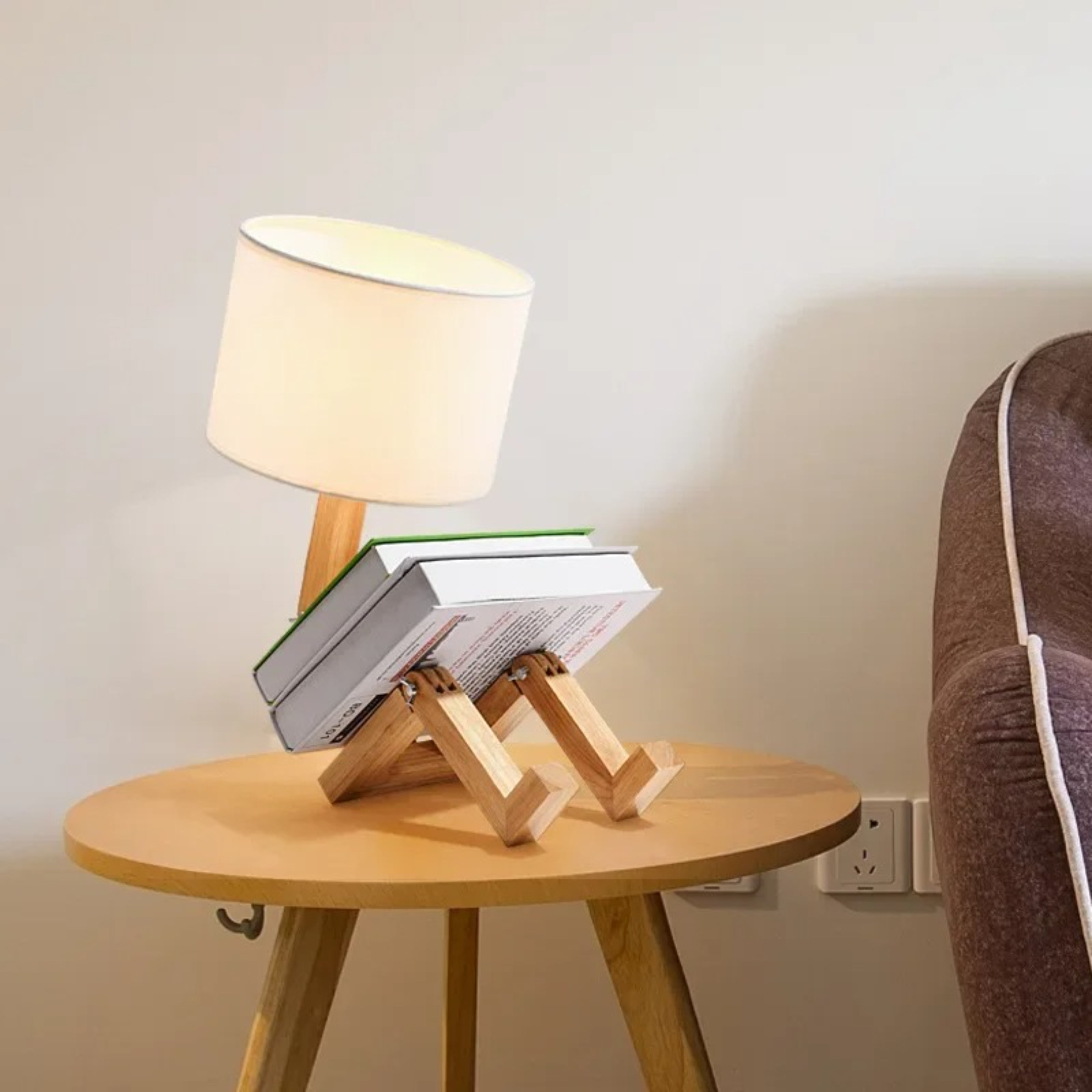 Lampe de chevet bois Ma boutique