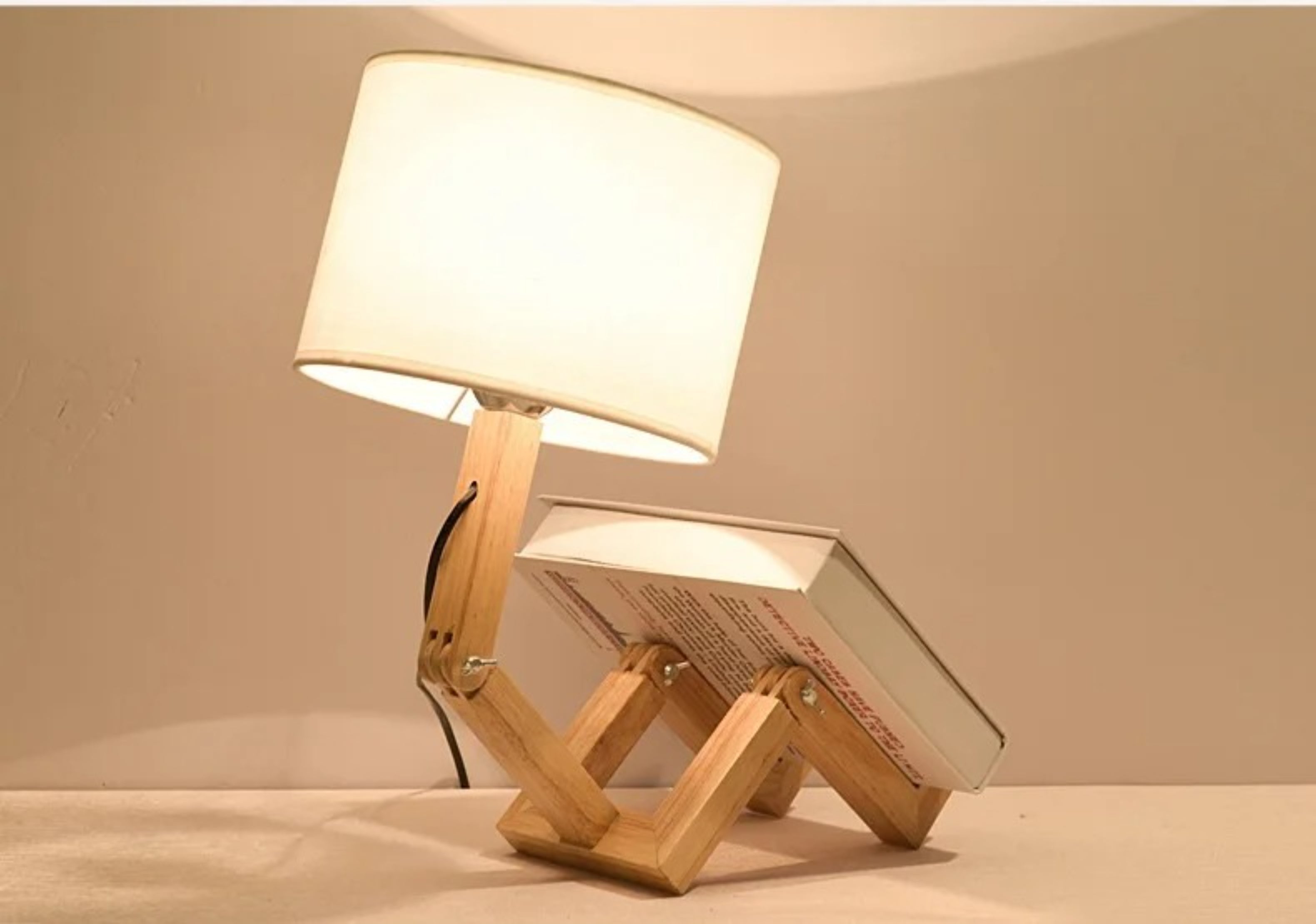 Lampe de chevet bois Ma boutique