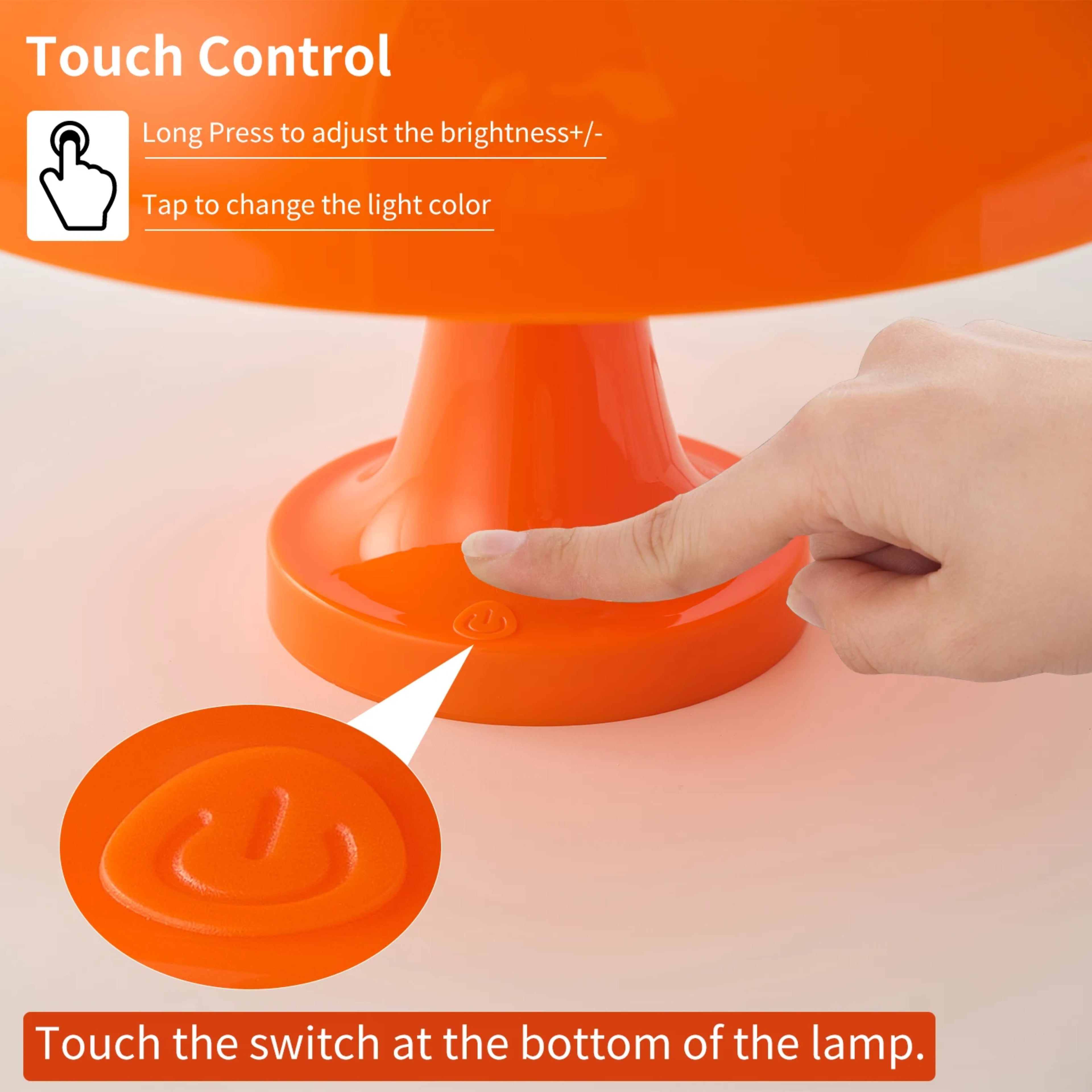 Lampe de table champignon à éclat rétro – Éclairage d'accent moderne et minimaliste Ma boutique