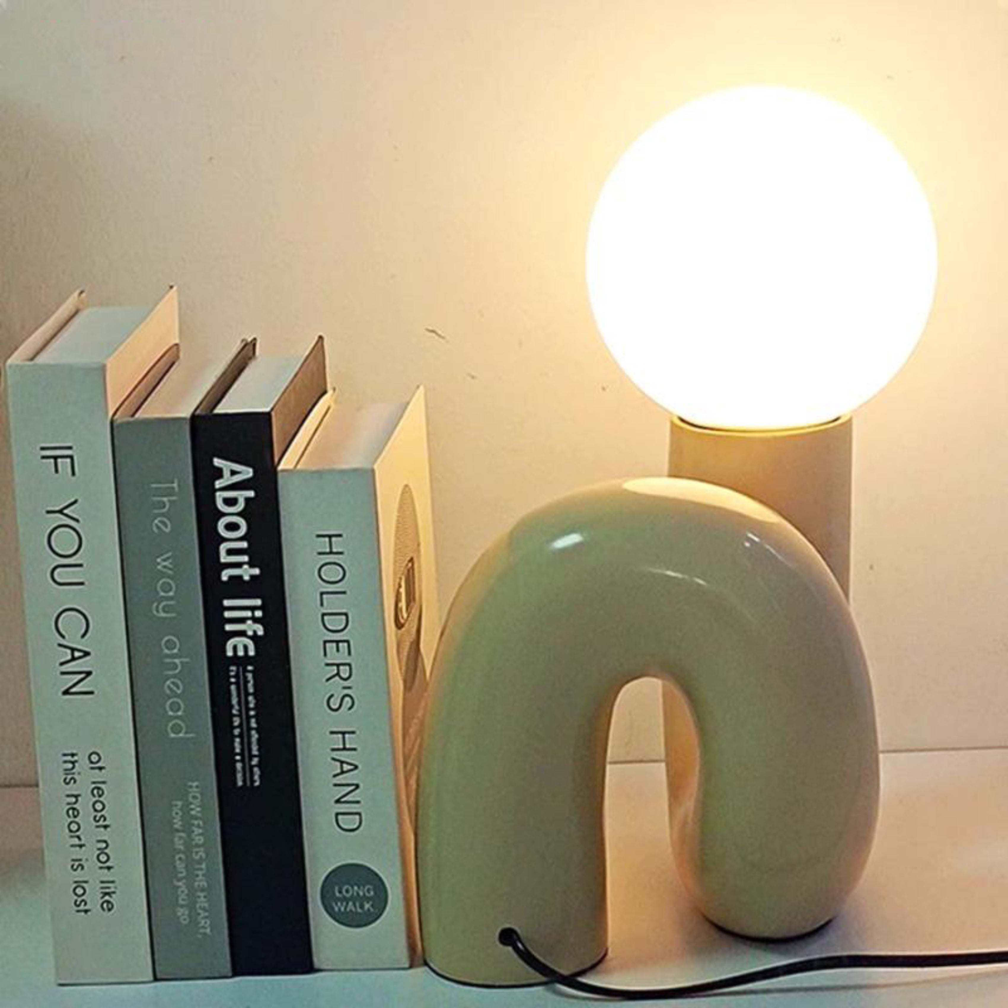 Lampe de table moderne abstraite à double globe Ma boutique