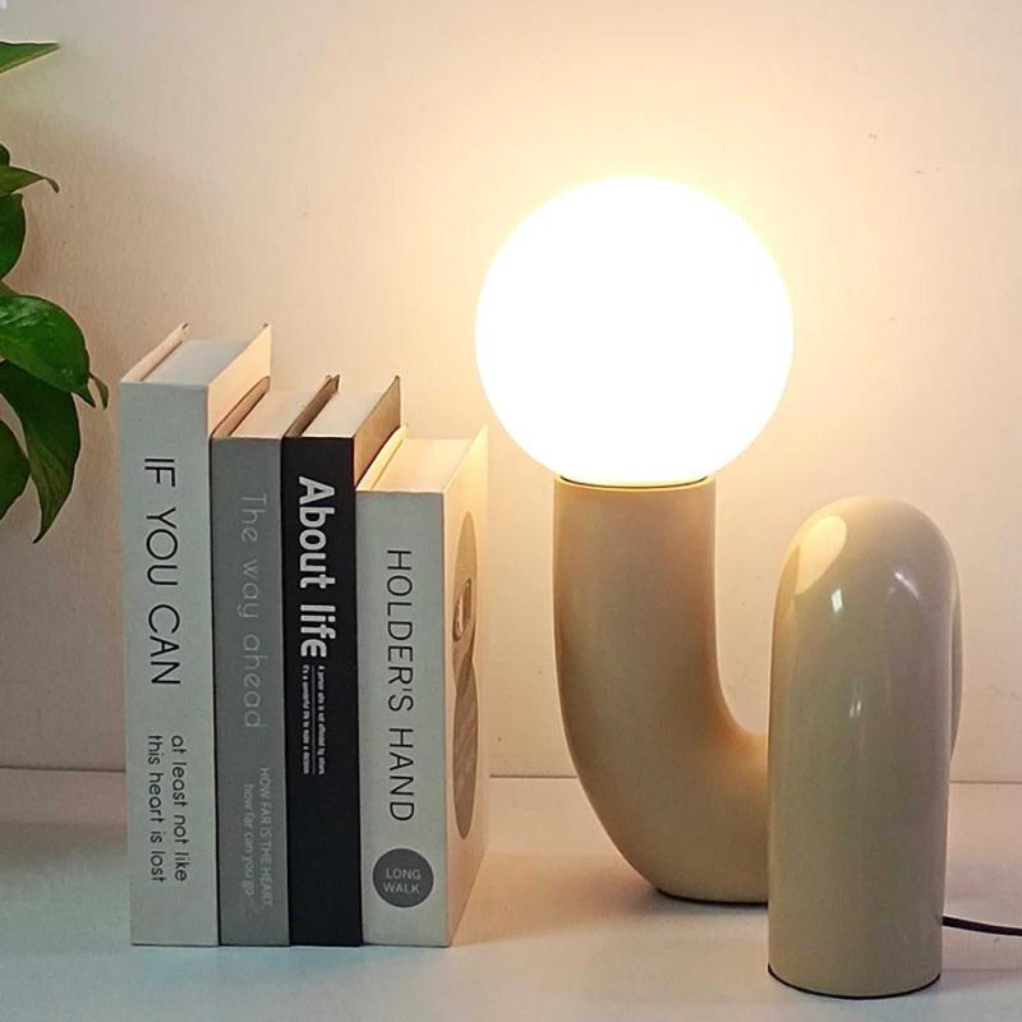 Lampe de table moderne abstraite à double globe Ma boutique