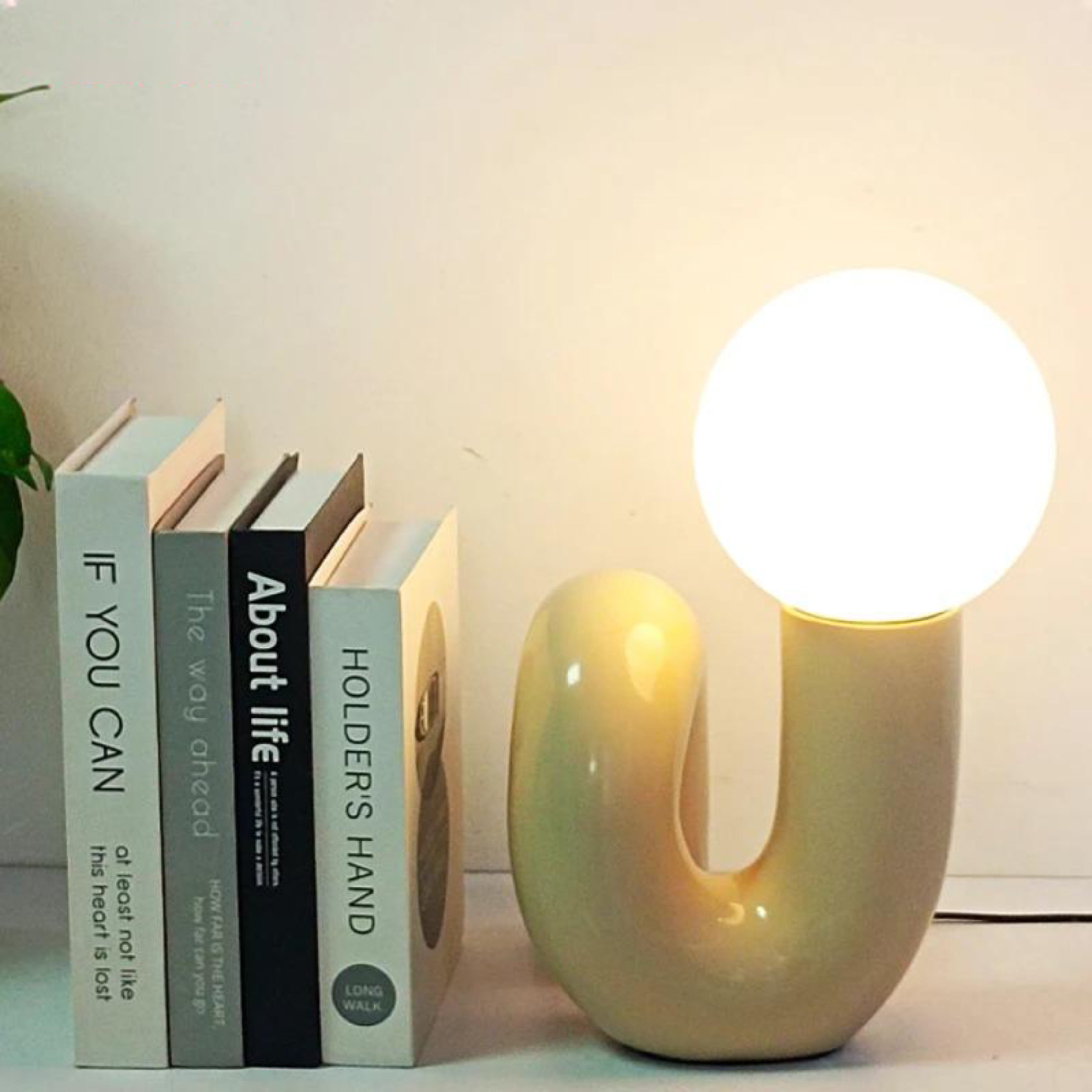 Lampe de table moderne abstraite à double globe Ma boutique