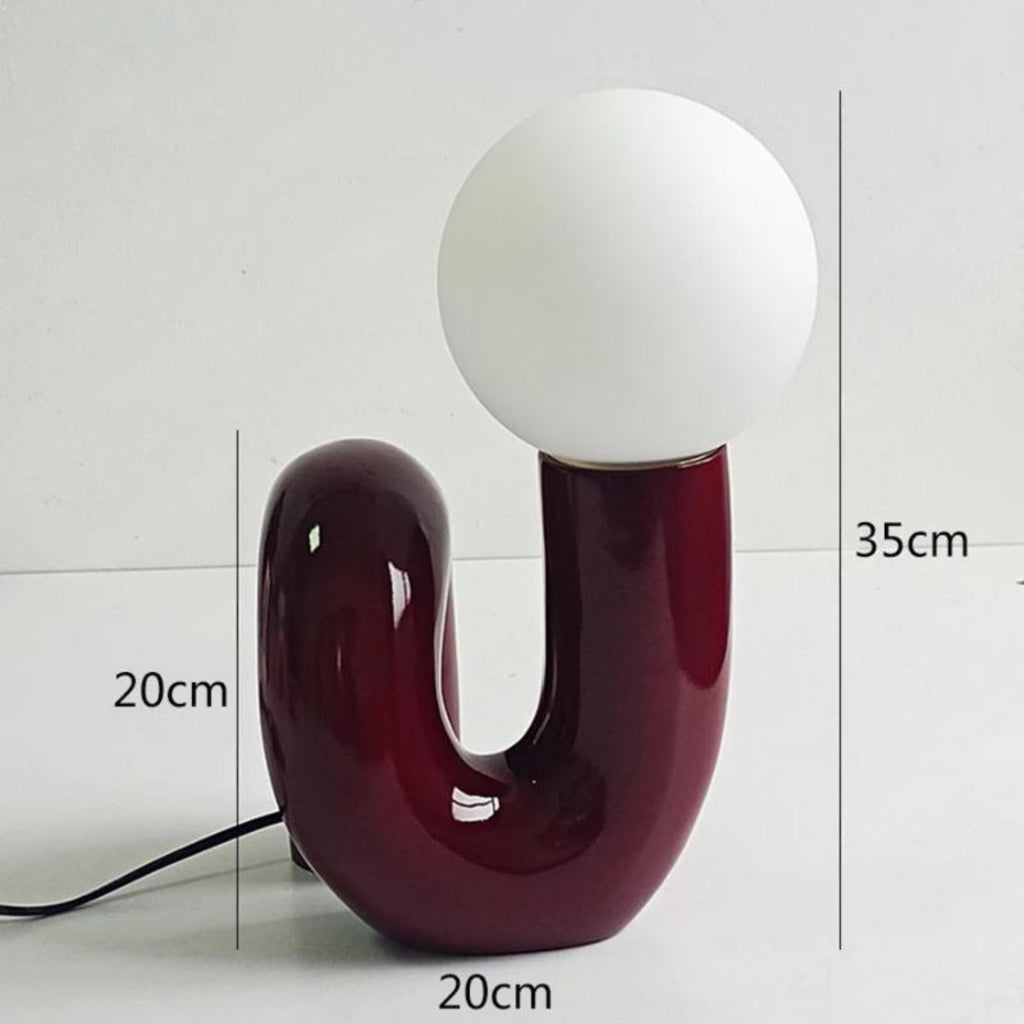 Lampe de table moderne abstraite à double globe Ma boutique