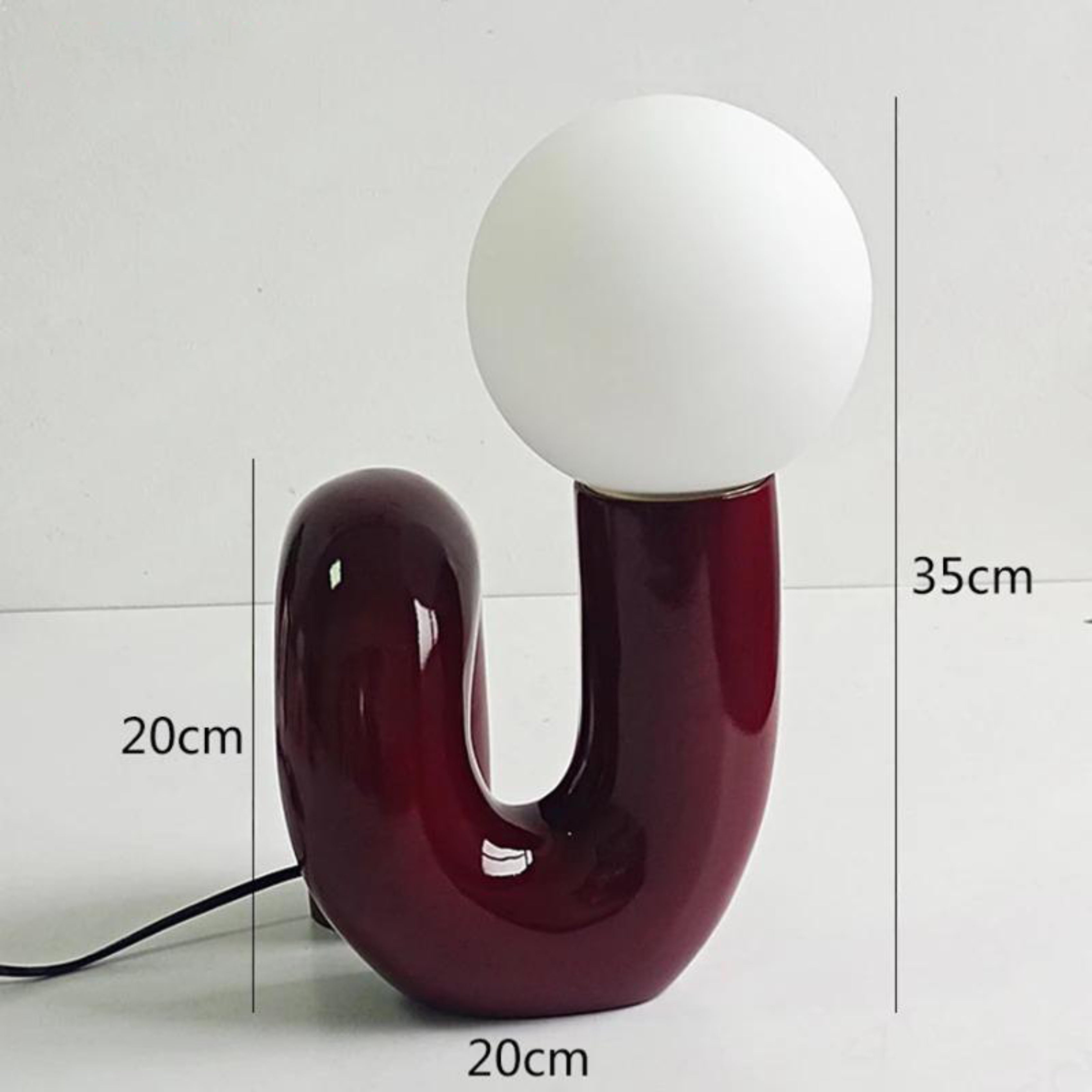 Lampe de table moderne abstraite à double globe Ma boutique