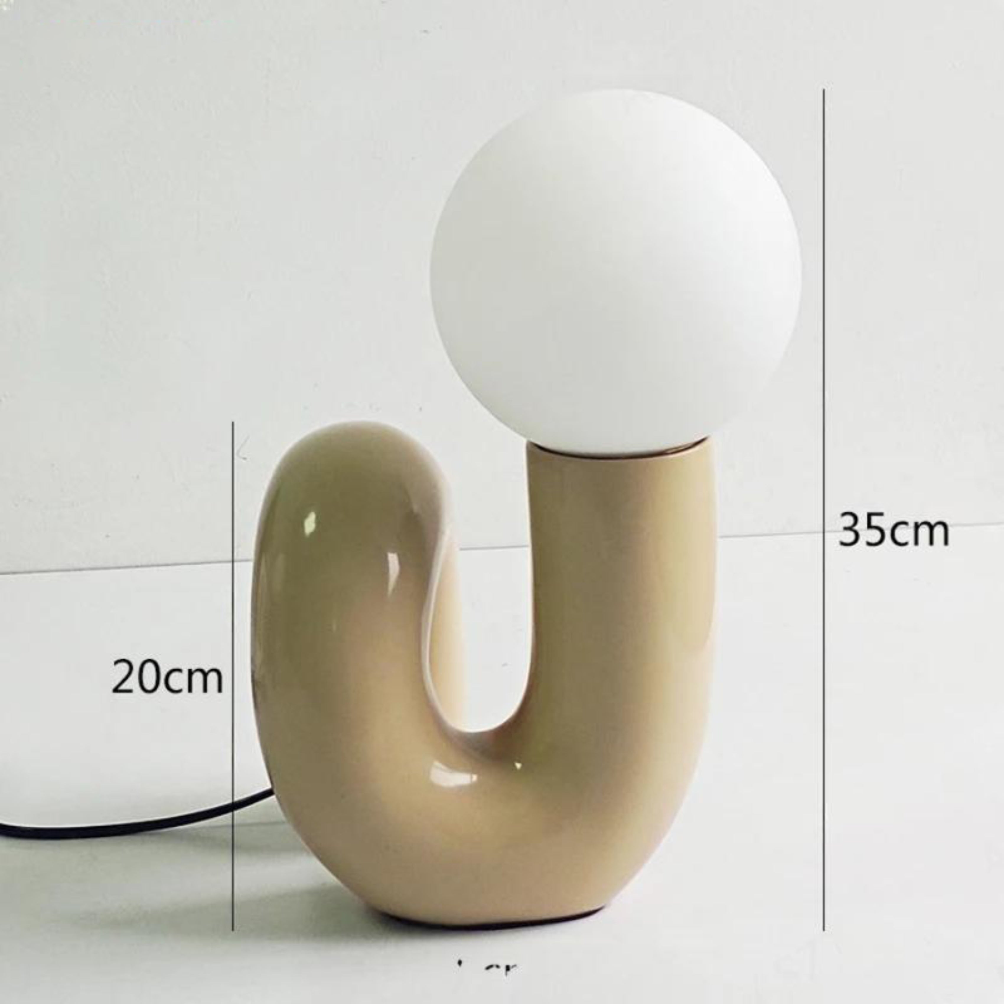 Lampe de table moderne abstraite à double globe Ma boutique