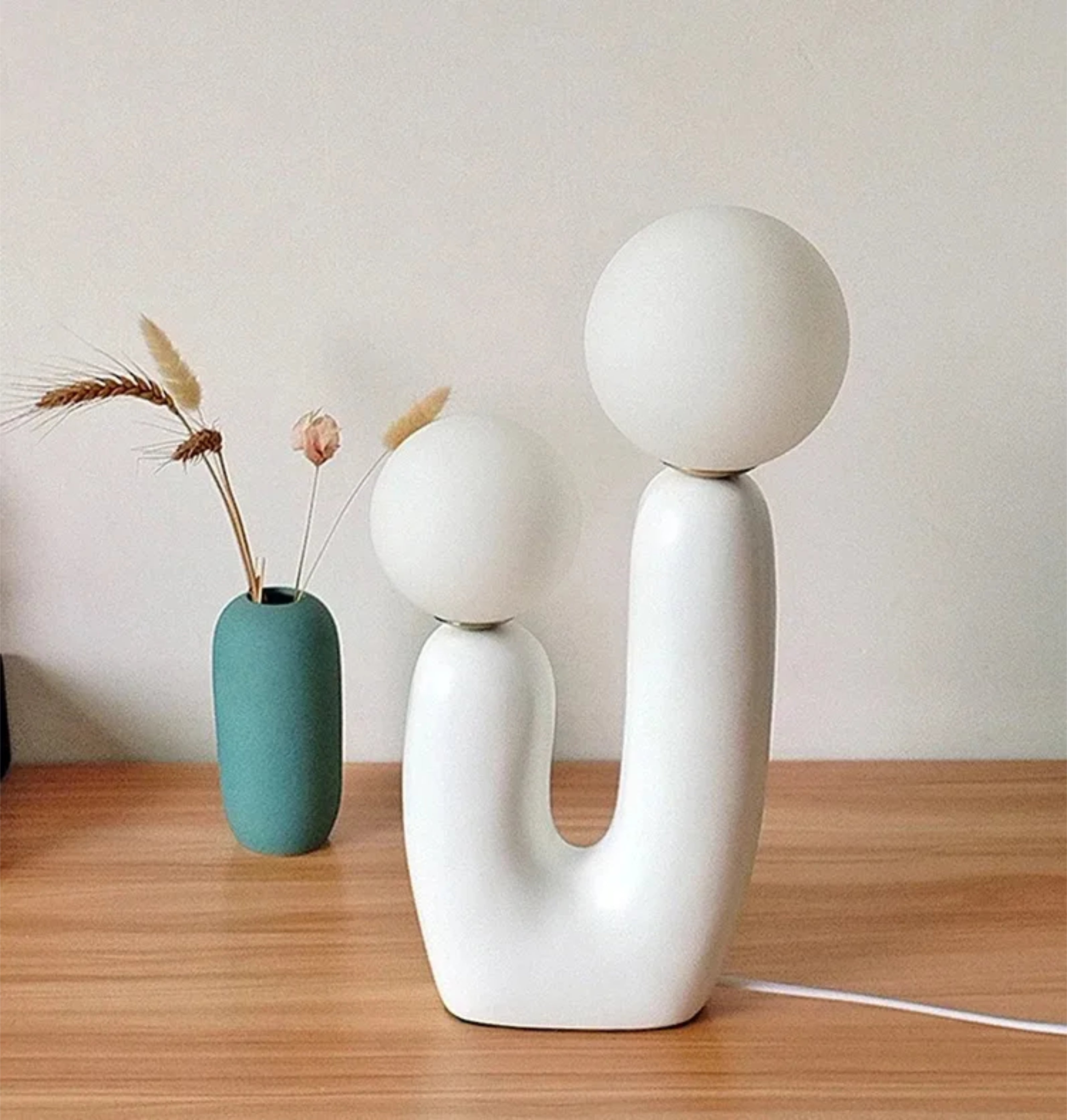Lampe de table moderne à double globe inspirée des cactus Ma boutique