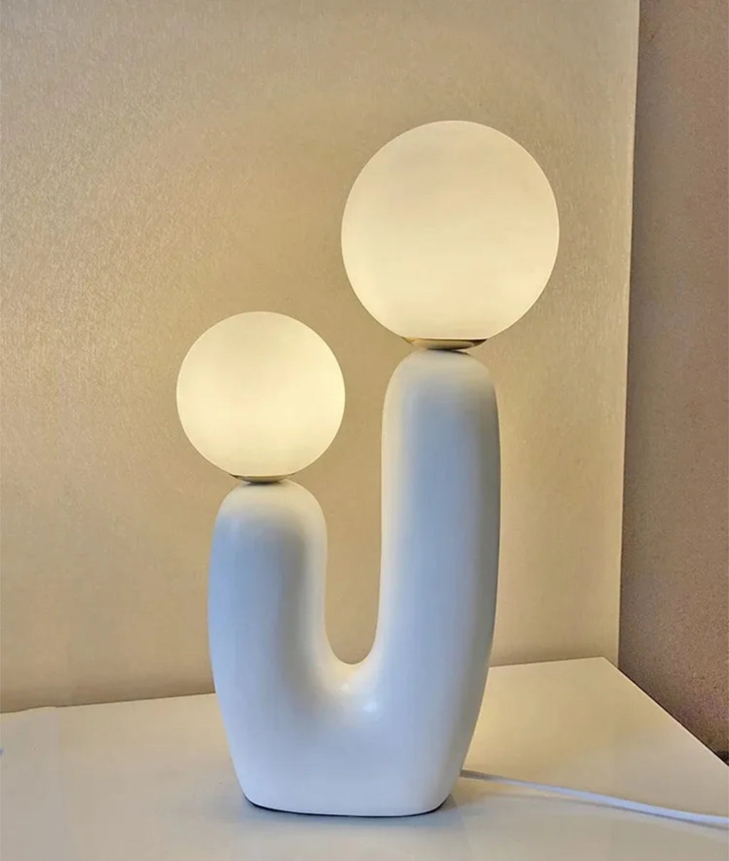 Lampe de table moderne à double globe inspirée des cactus Ma boutique