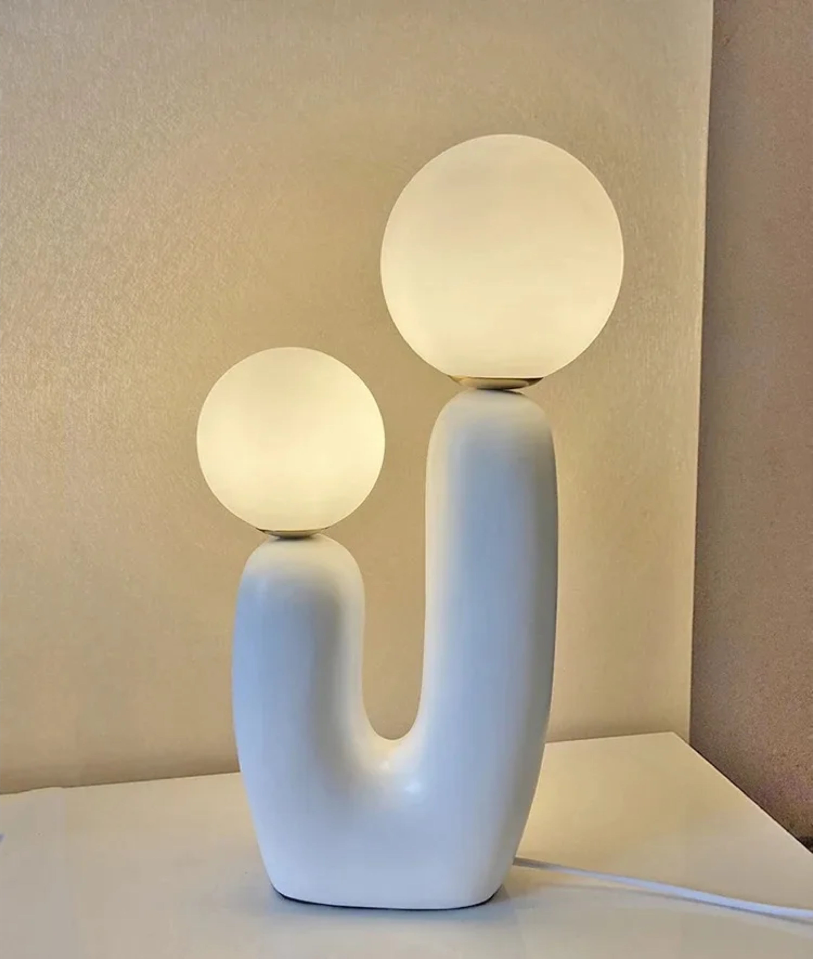 Lampe de table moderne à double globe inspirée des cactus Ma boutique