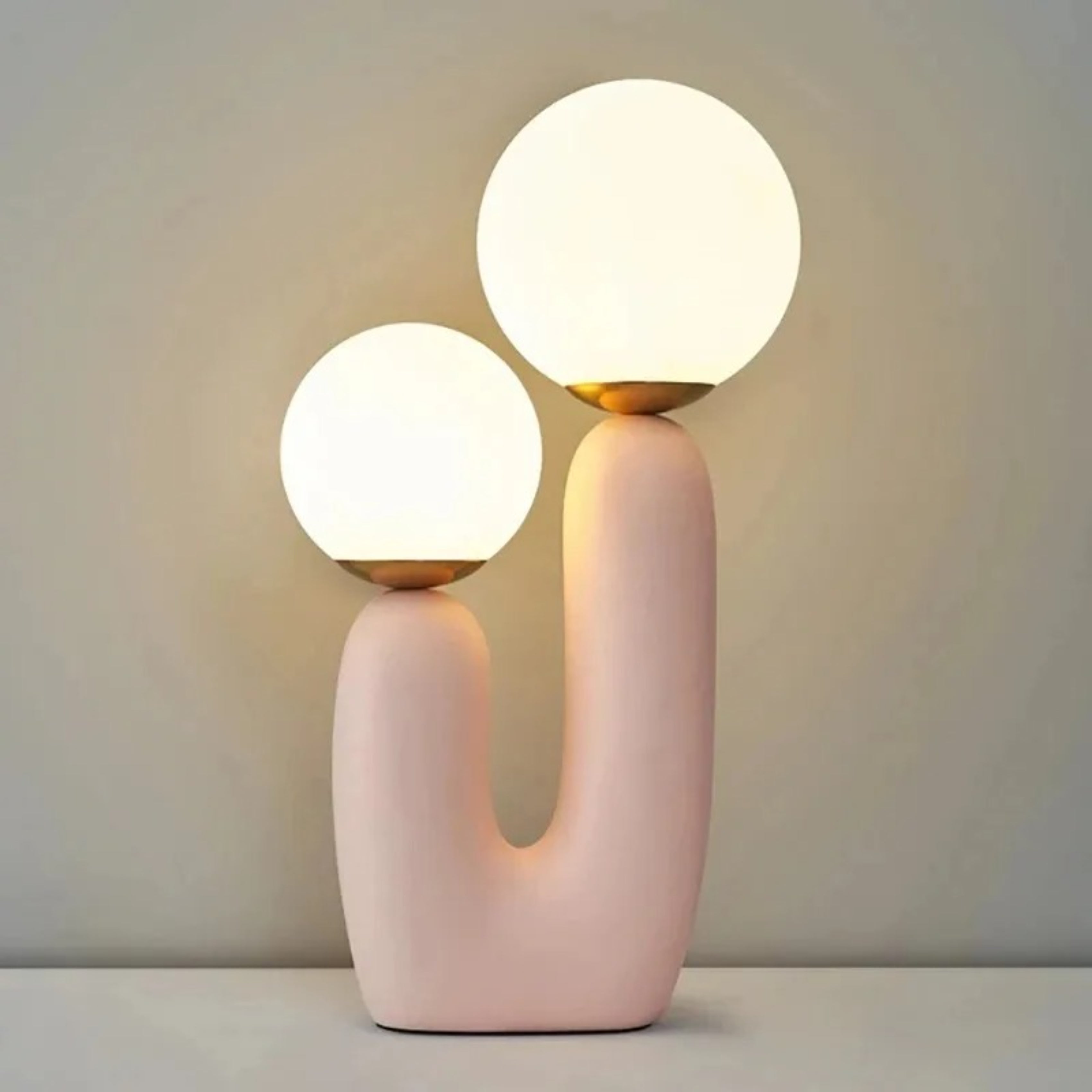 Lampe de table moderne à double globe inspirée des cactus Ma boutique