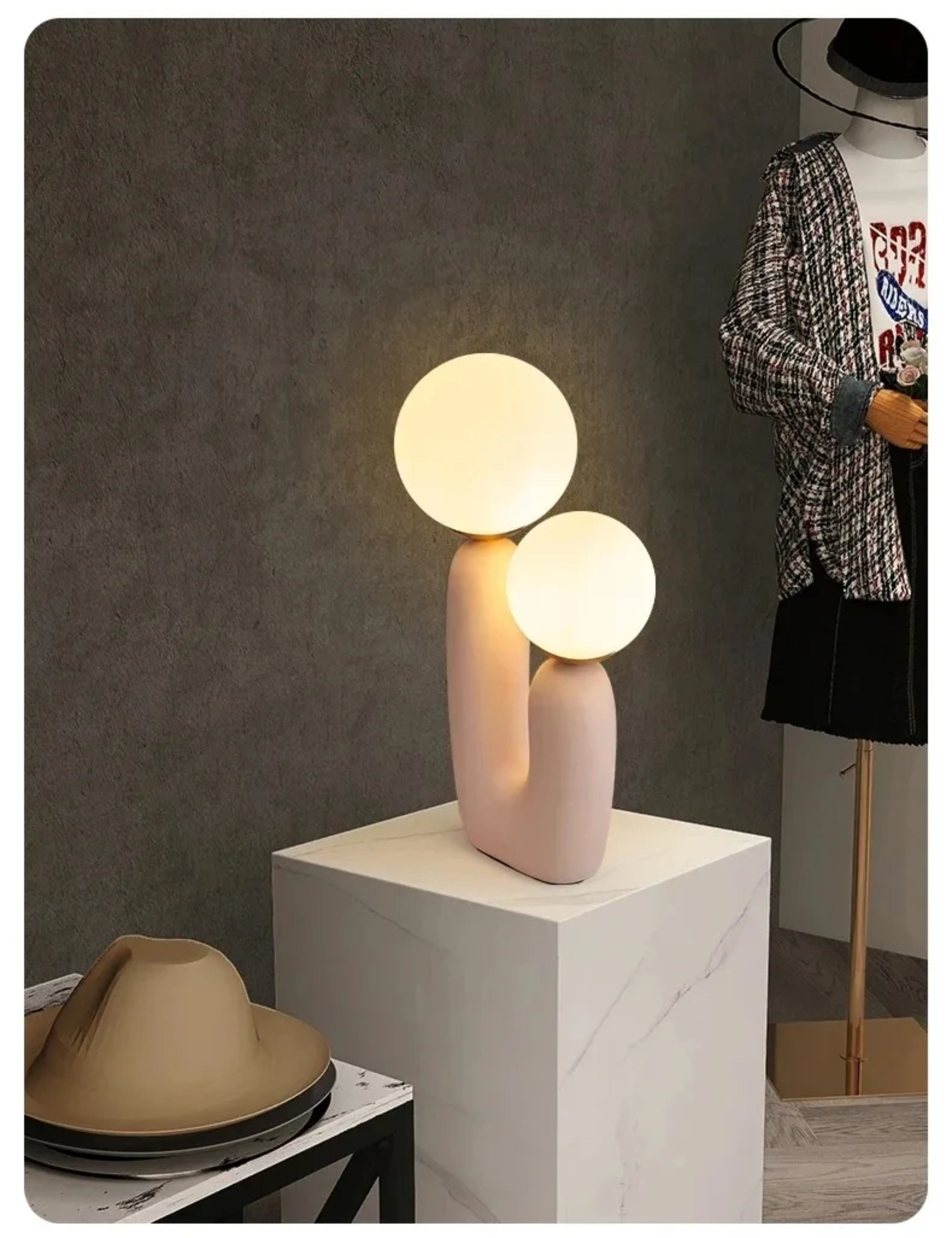 Lampe de table moderne à double globe inspirée des cactus Ma boutique