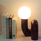 Lampe de table moderne en forme de U avec abat-jour globe Ma boutique