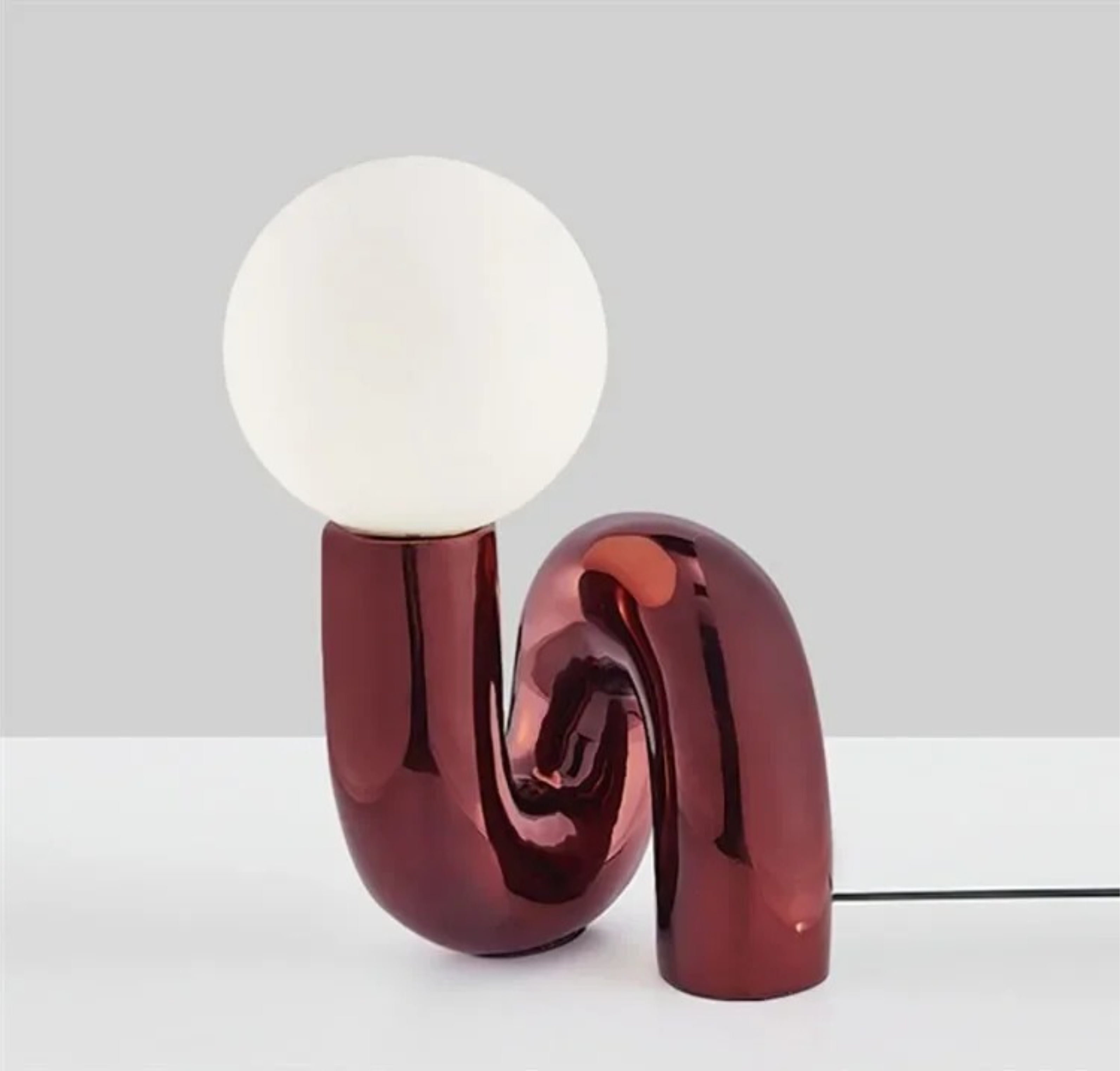 Lampe de table sculpturale moderne CurveGlow Ma boutique