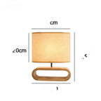 Scandinavian Glow – Lampe de table moderne en bois avec abat-jour en lin Ma boutique