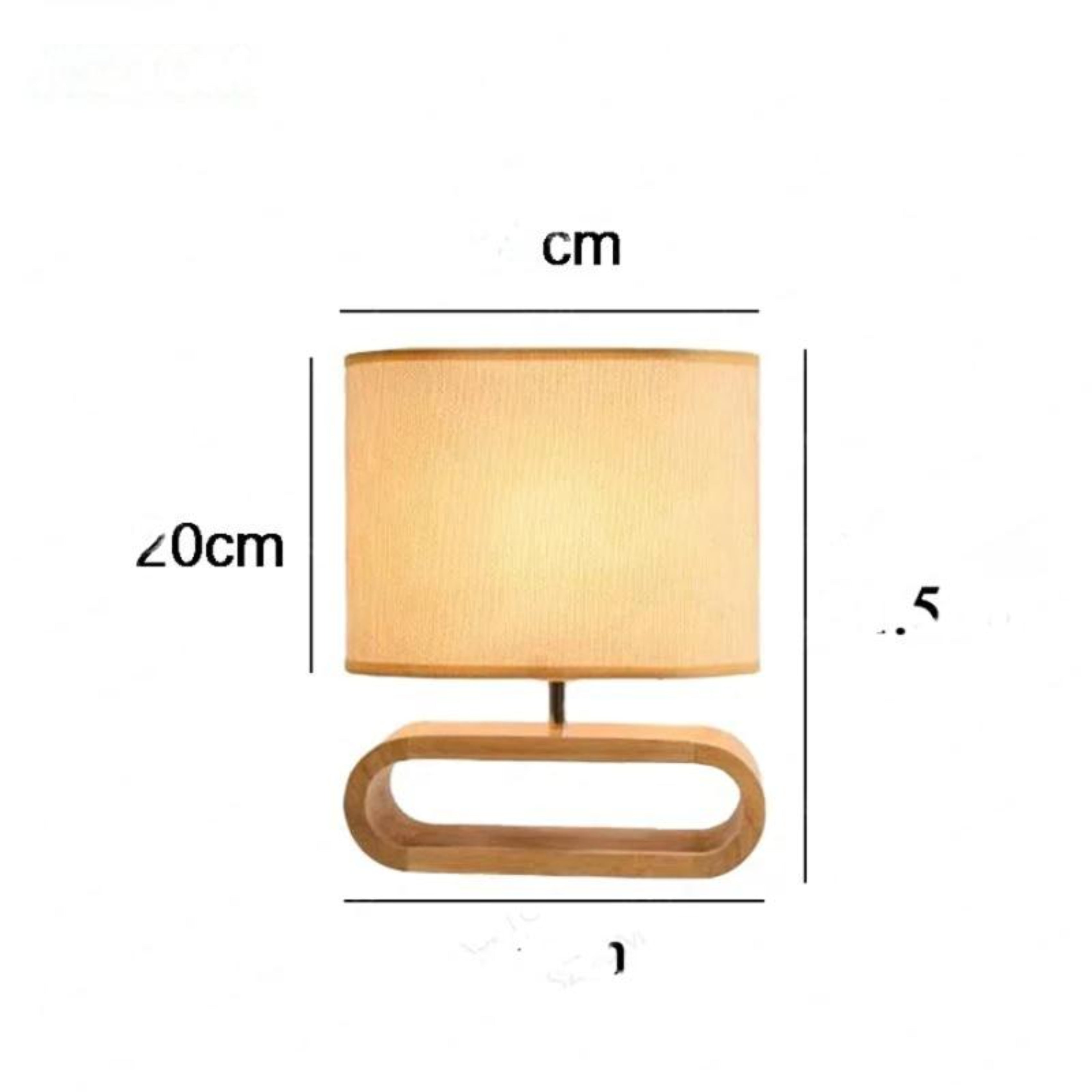 Scandinavian Glow – Lampe de table moderne en bois avec abat-jour en lin Ma boutique