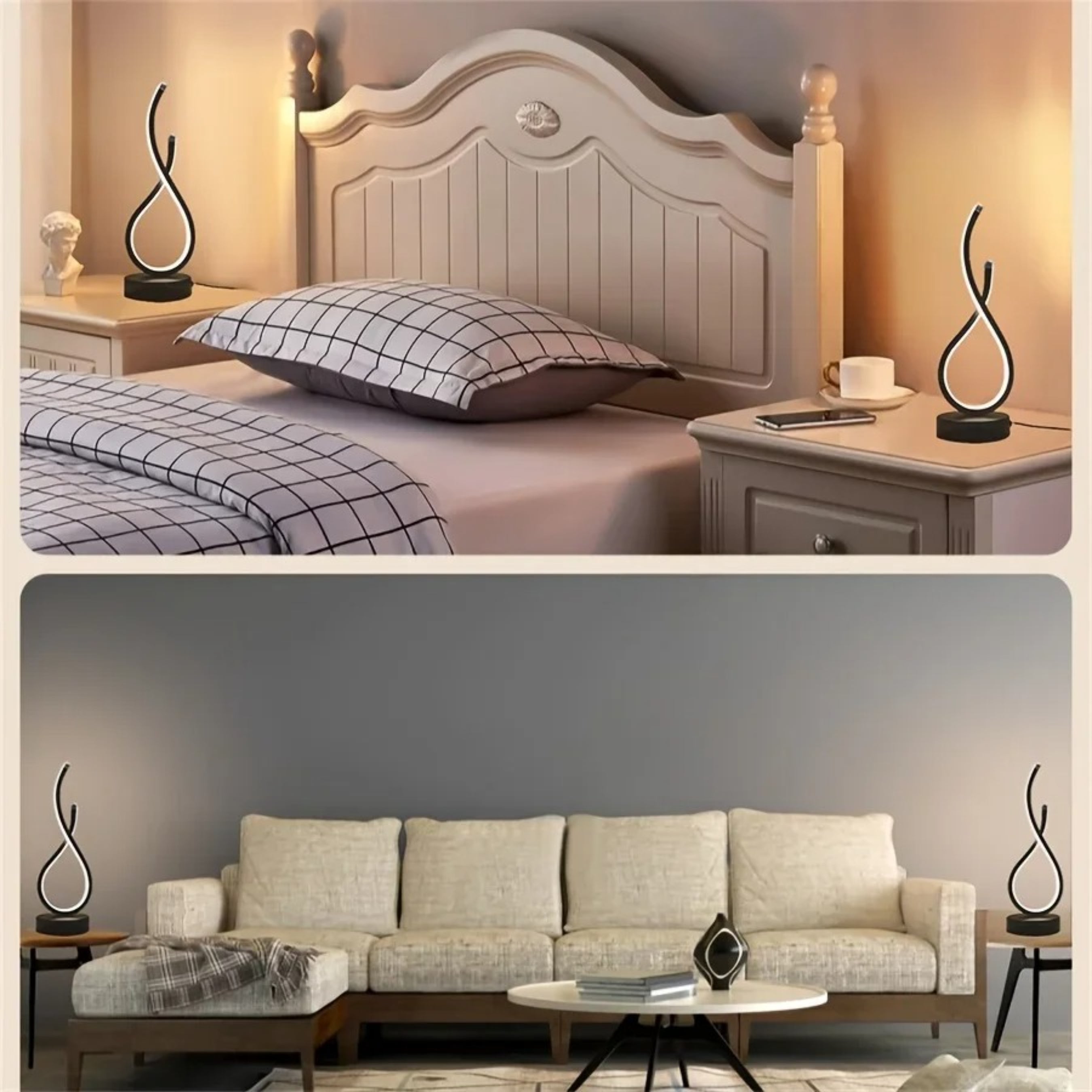 Lampe de table Spiral LED Ma boutique