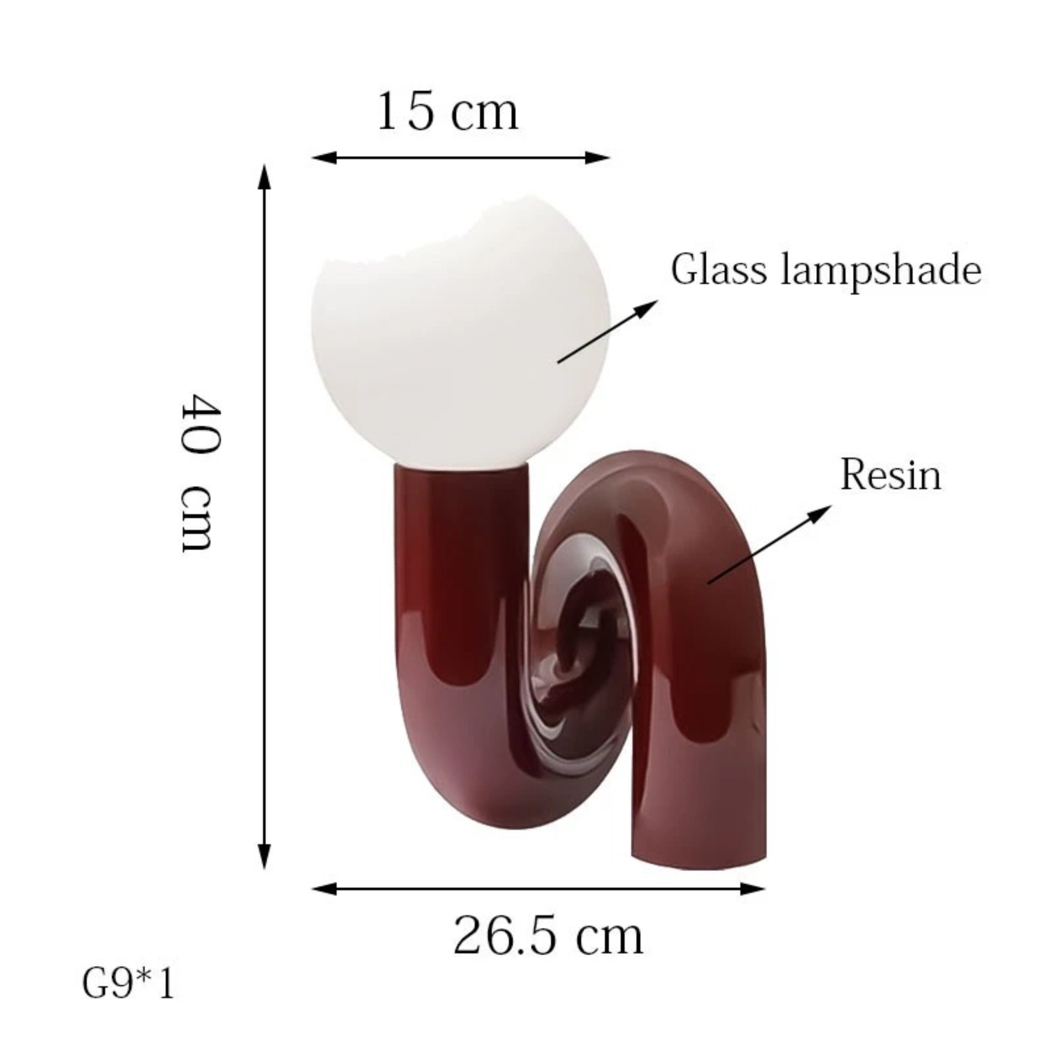 Lampe de table sculpturale moderne CurveGlow Ma boutique