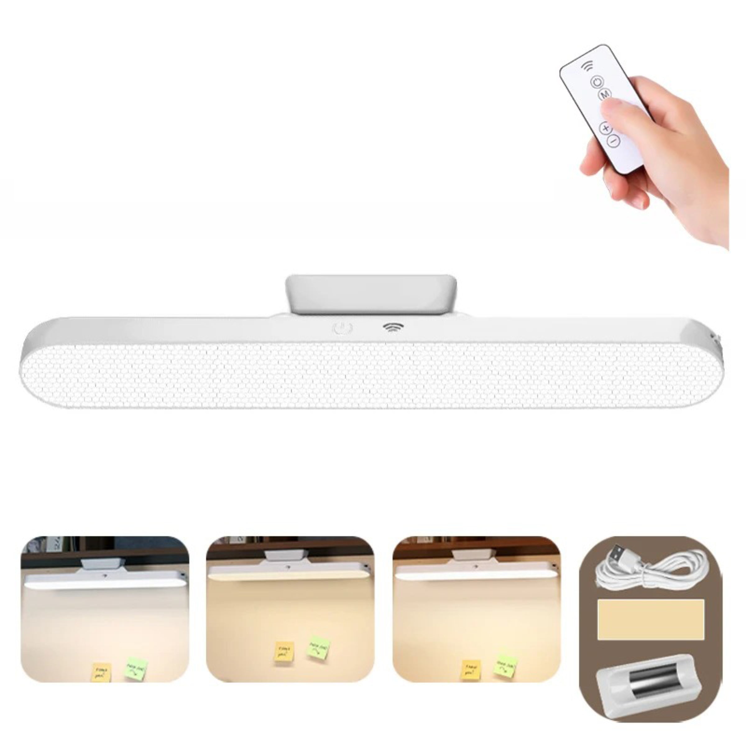 LED Magnetic Eye Protection Remote Reading Switch Desk Lamp Three-speed Stepless Dimming USB Rechargeable Student Learning Lamp Ma boutique